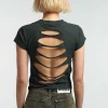 Angel Slashed Back Baby Tee