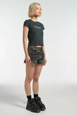 Angel Slashed Back Baby Tee