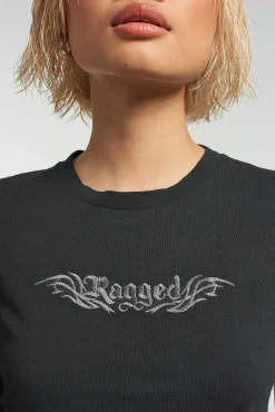 Angel Slashed Back Baby Tee