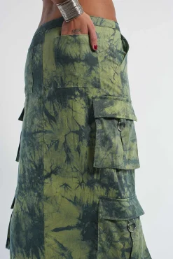 Bleach Cargo Maxi Skirt