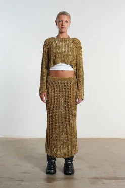Cage Open Knit Top