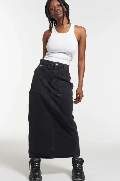 Carpenter Maxi Skirt - Charcoal