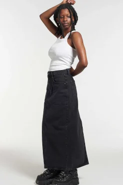 Carpenter Maxi Skirt - Charcoal