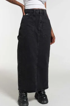 Carpenter Maxi Skirt - Charcoal