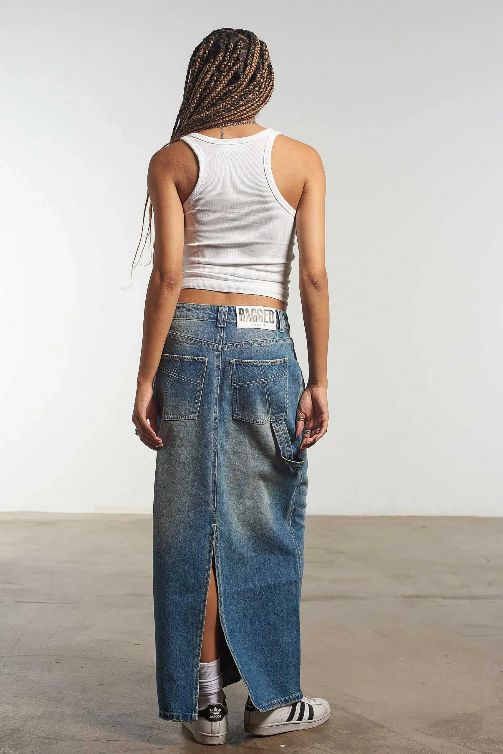 Carpenter Maxi Skirt Blue