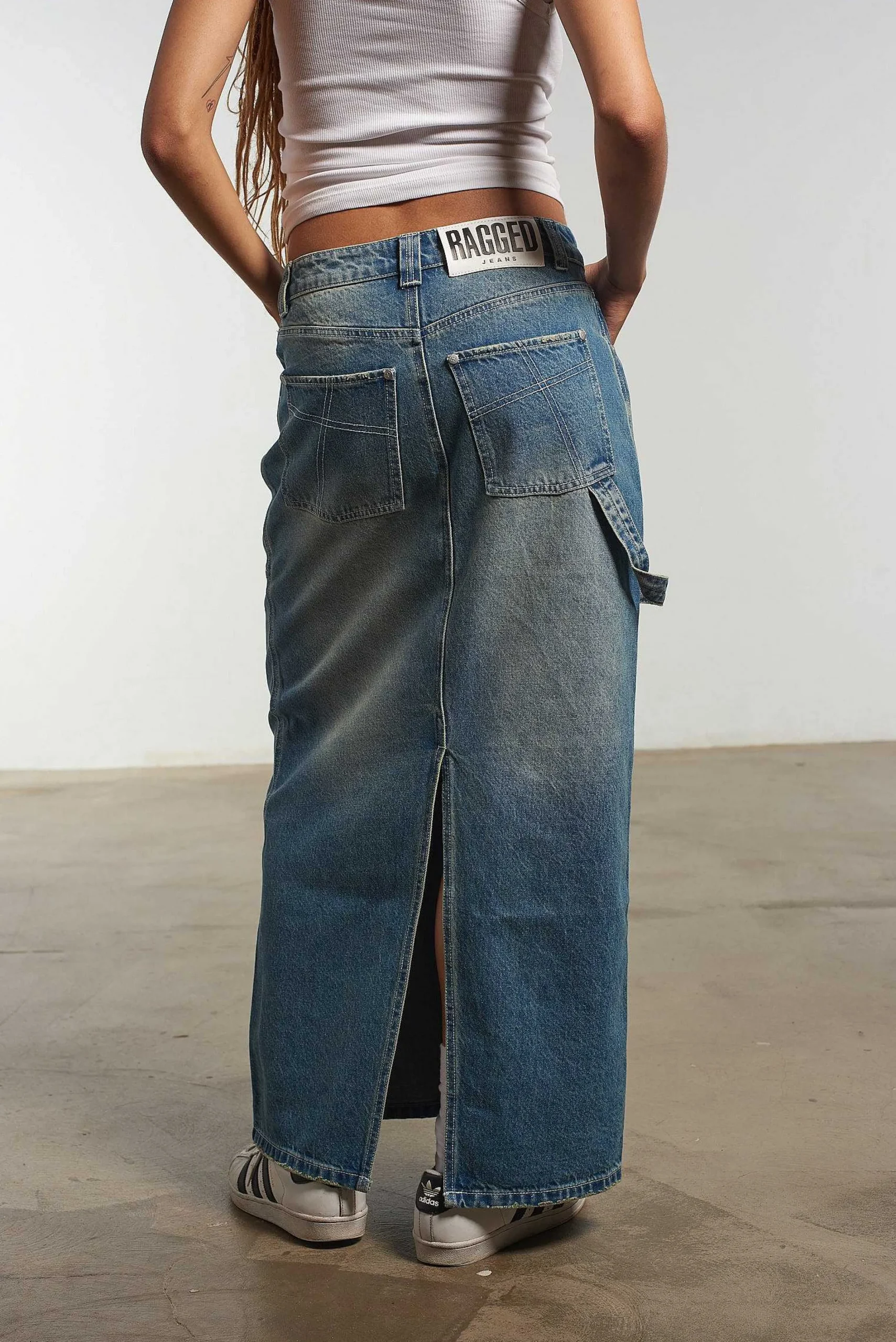 Carpenter Maxi Skirt Blue