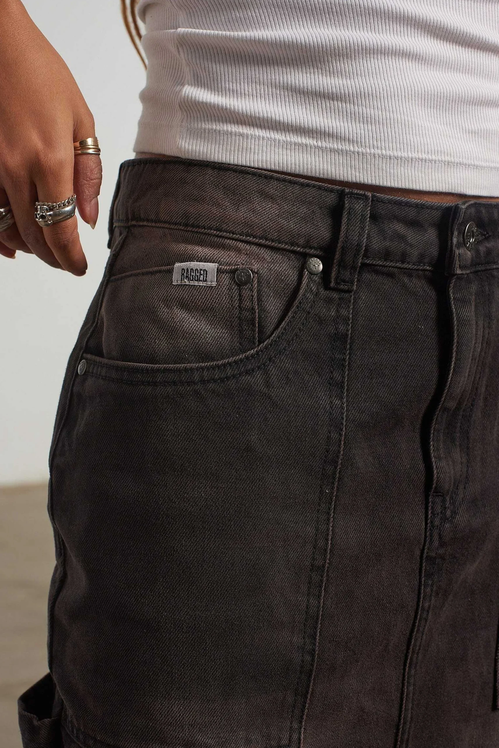 Carpenter Maxi Skirt Brown Wash