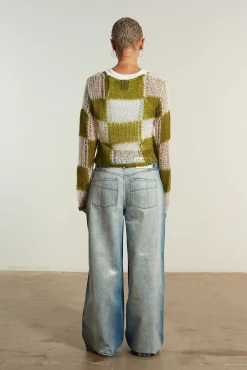 Checkerboard Loose Knit