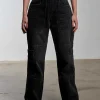 Combat Jean Faded Black