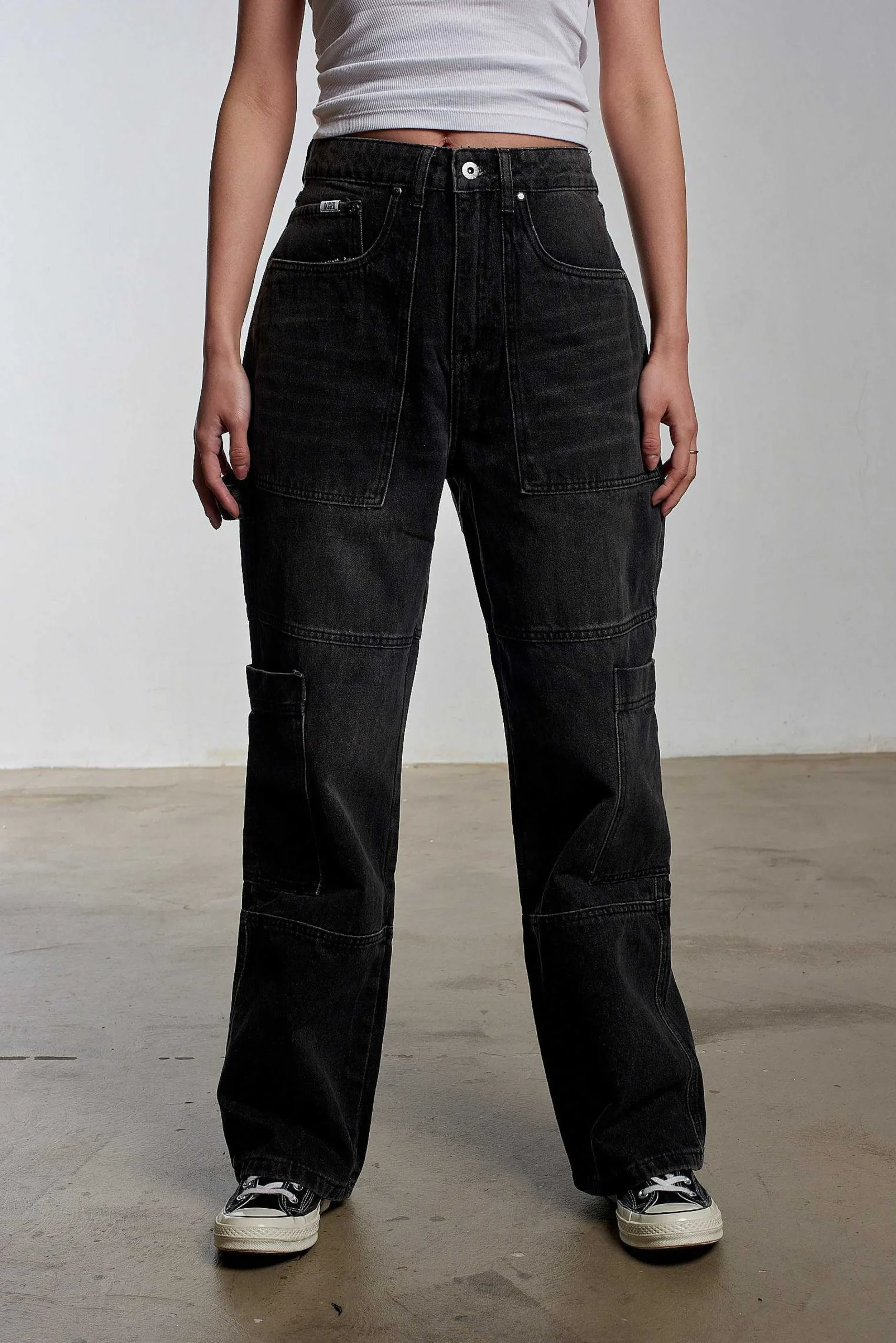 Combat Jean Faded Black