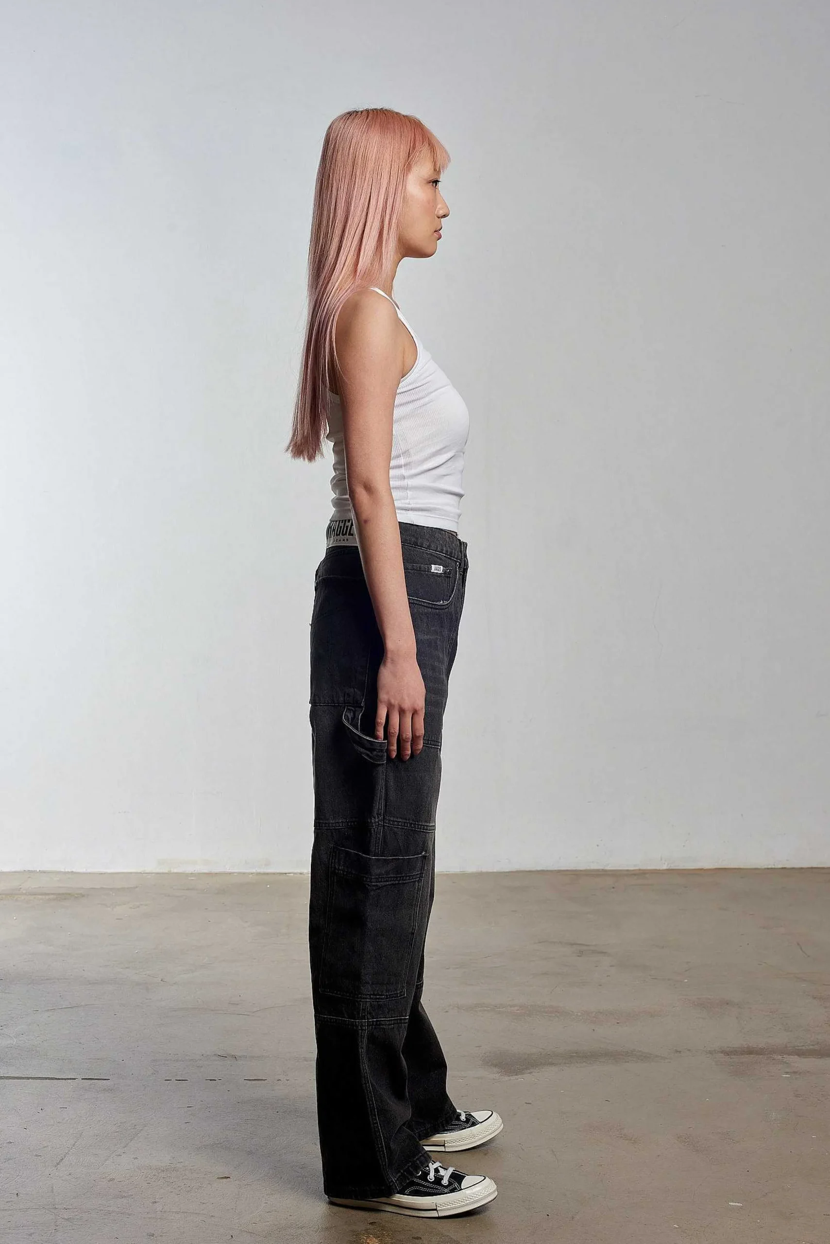 Combat Jean Faded Black