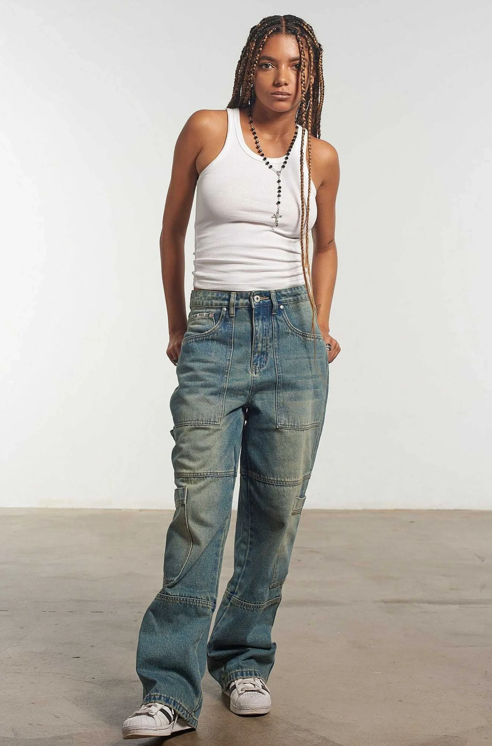 Combat Jean Faded Blue
