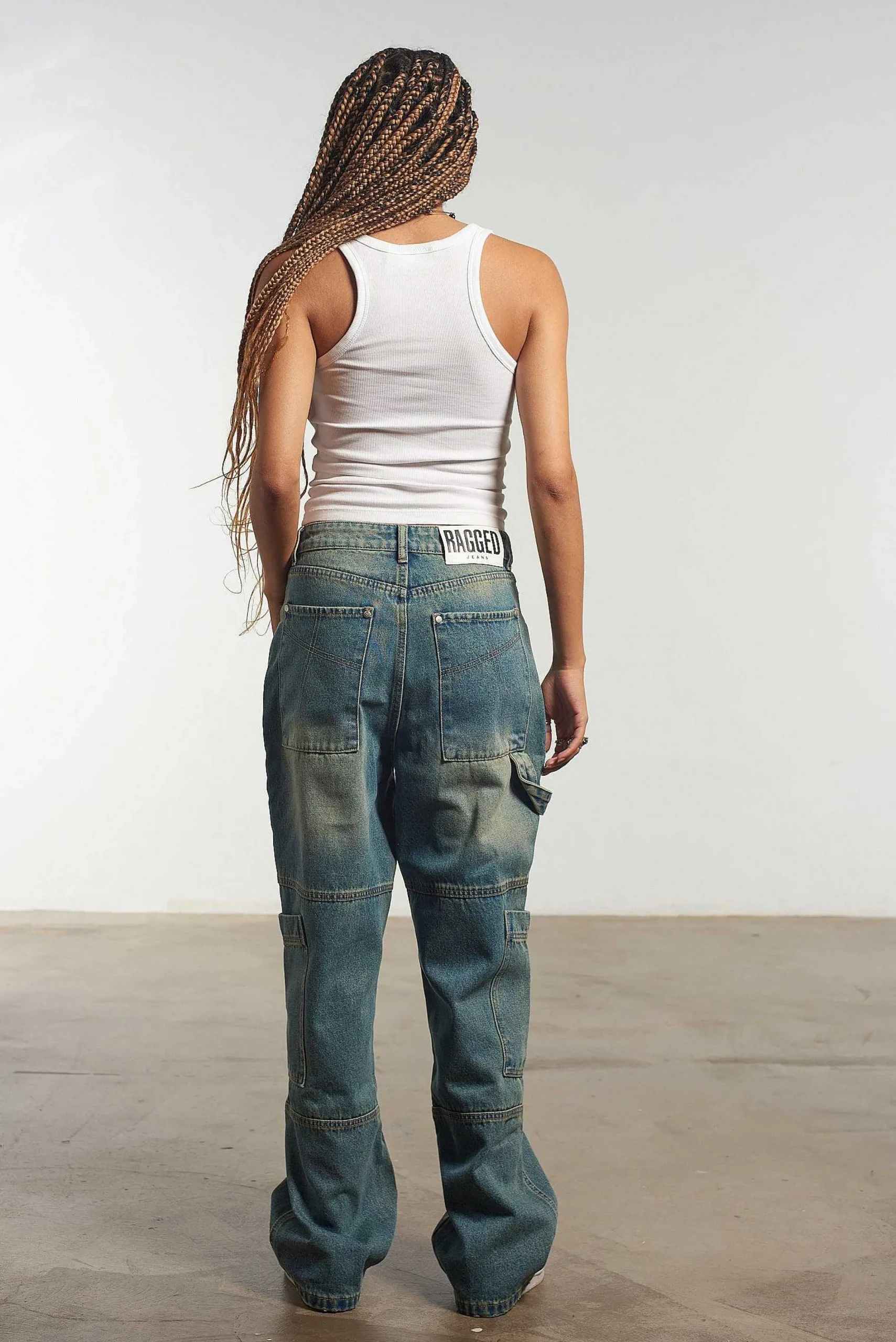 Combat Jean Faded Blue