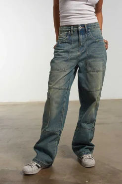 Combat Jean Faded Blue