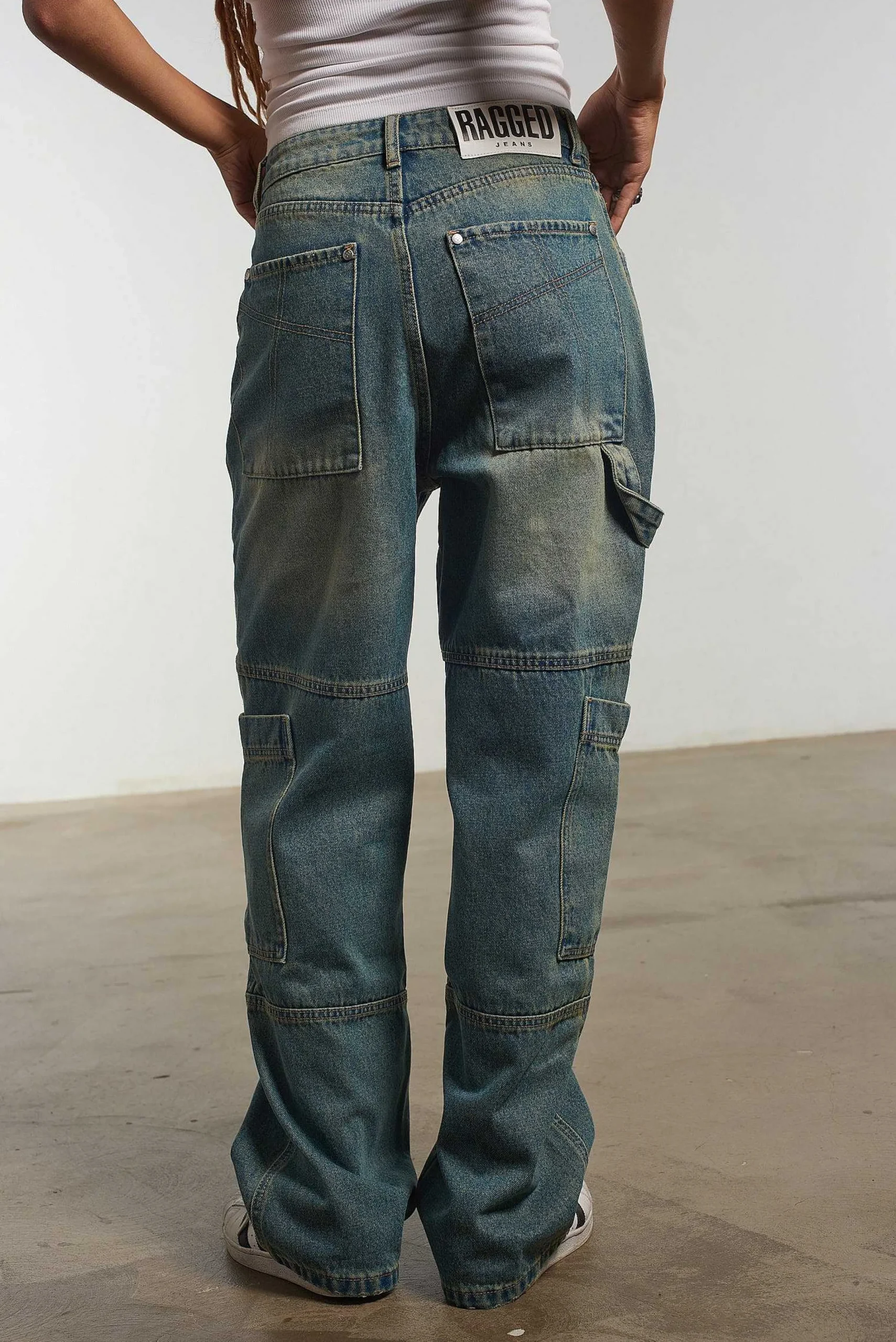 Combat Jean Faded Blue