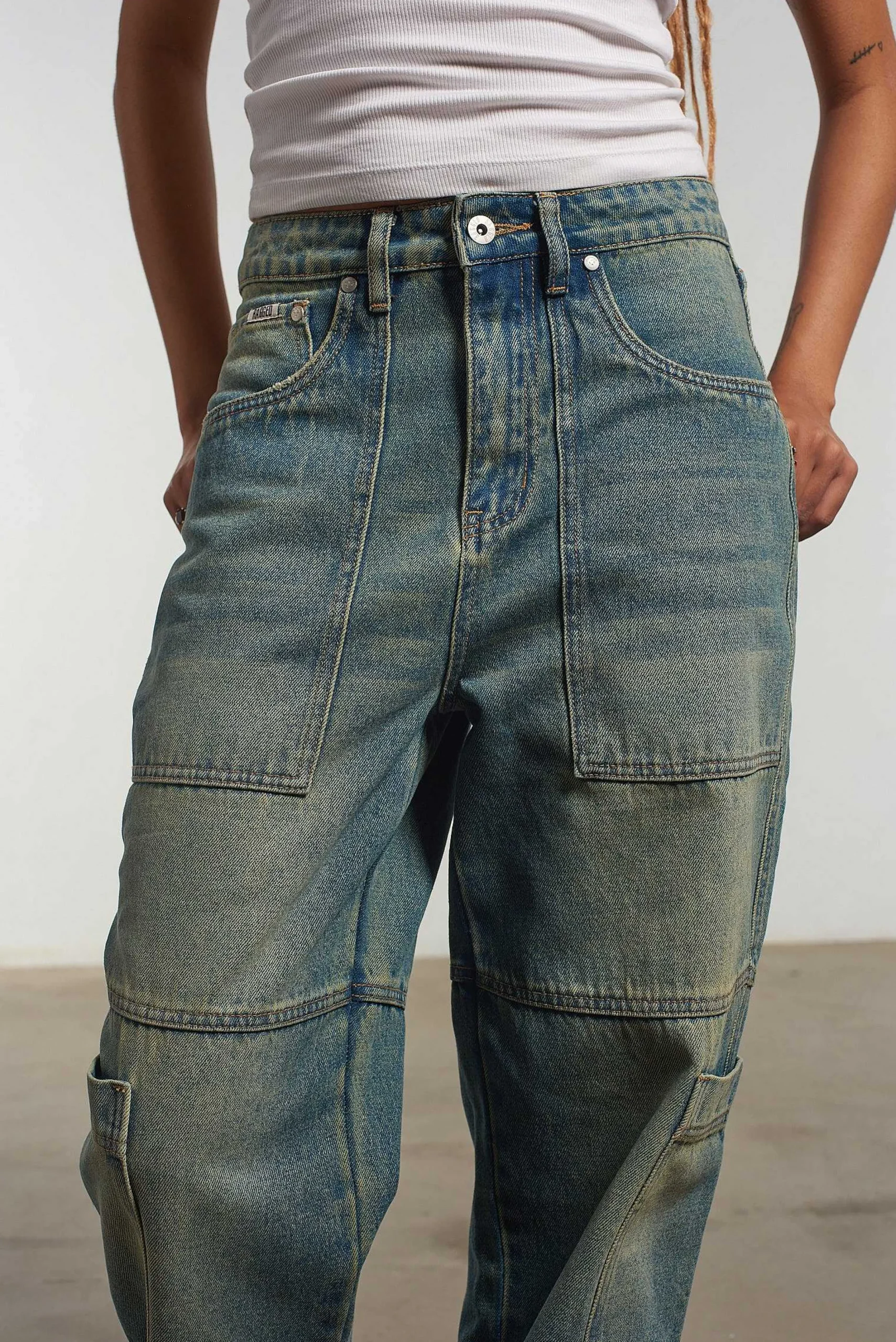 Combat Jean Faded Blue