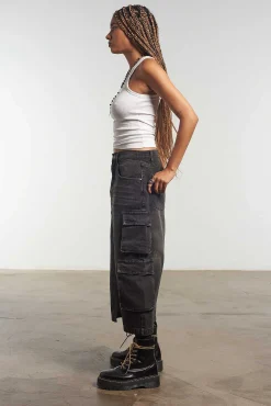 Combat Midi Skirt Black