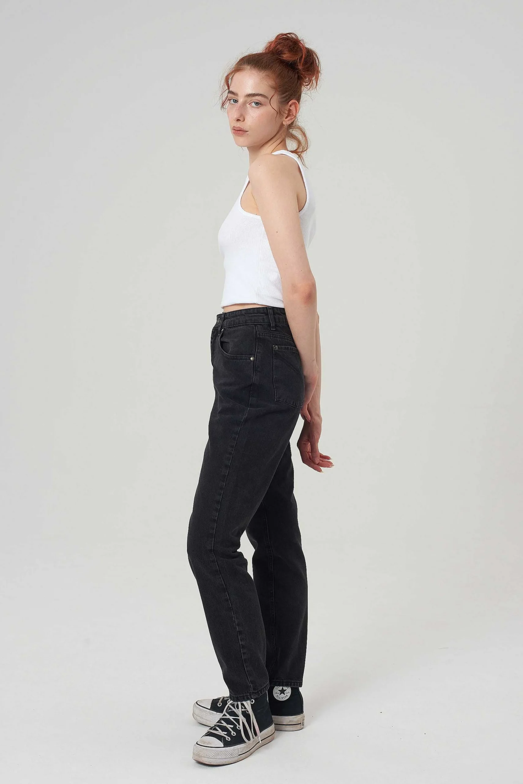 Cougar Mom Jean - Charcoal
