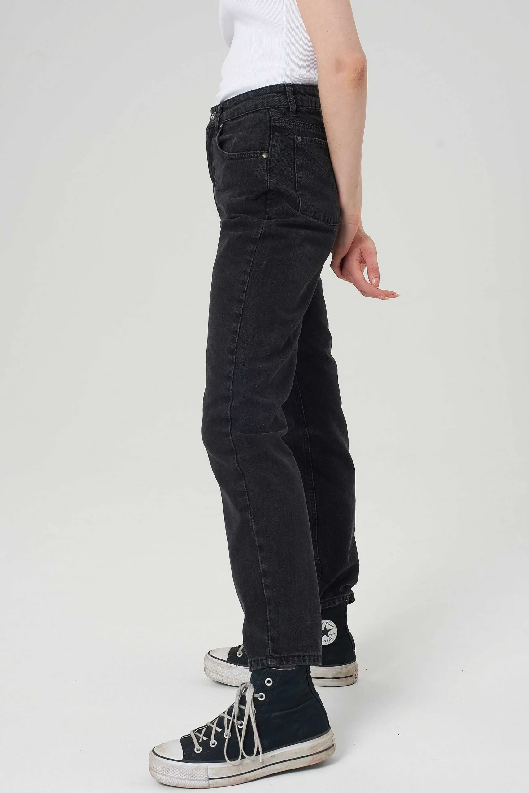 Cougar Mom Jean - Charcoal