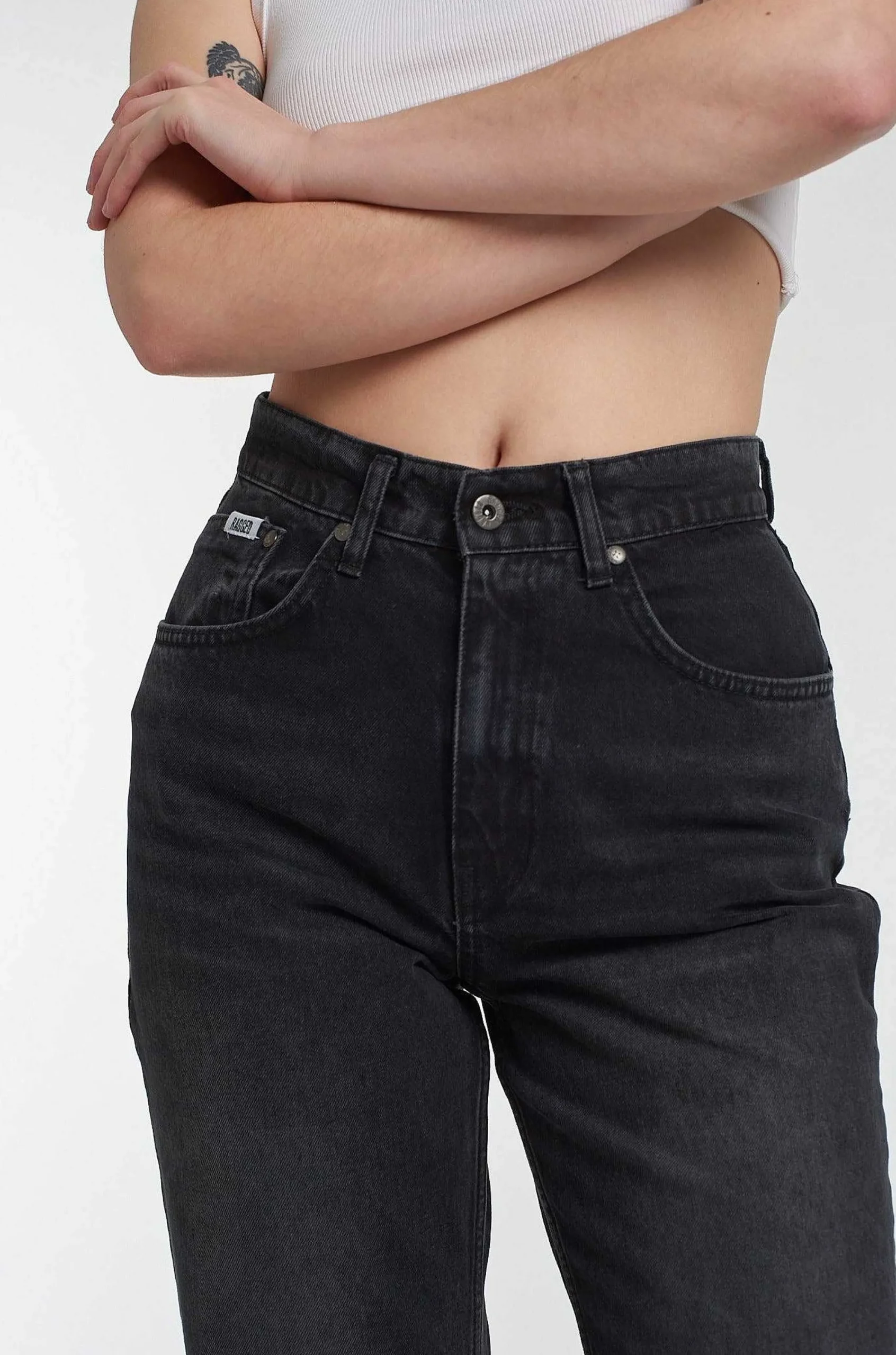 Dad Jean Washed Black