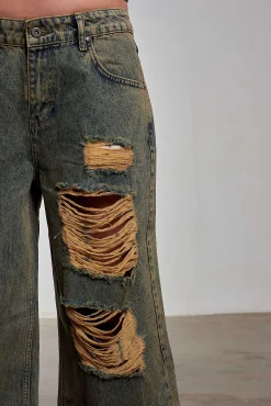 Dirty Wash Shredded Release Jean