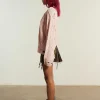 Distressed Cable Knit Pink