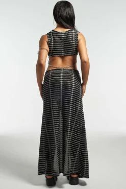 Fracture Maxi Skirt
