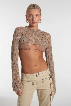 Gretel Super Cropped Knit Top