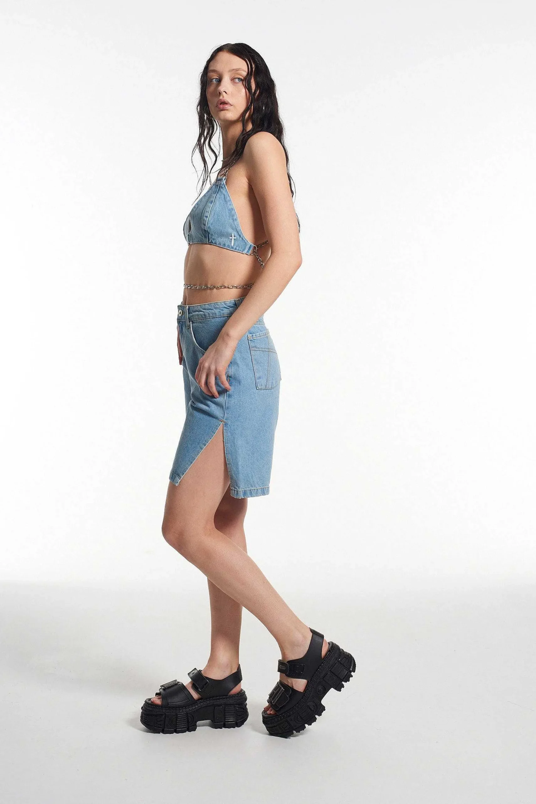 Gwen Denim Bralette