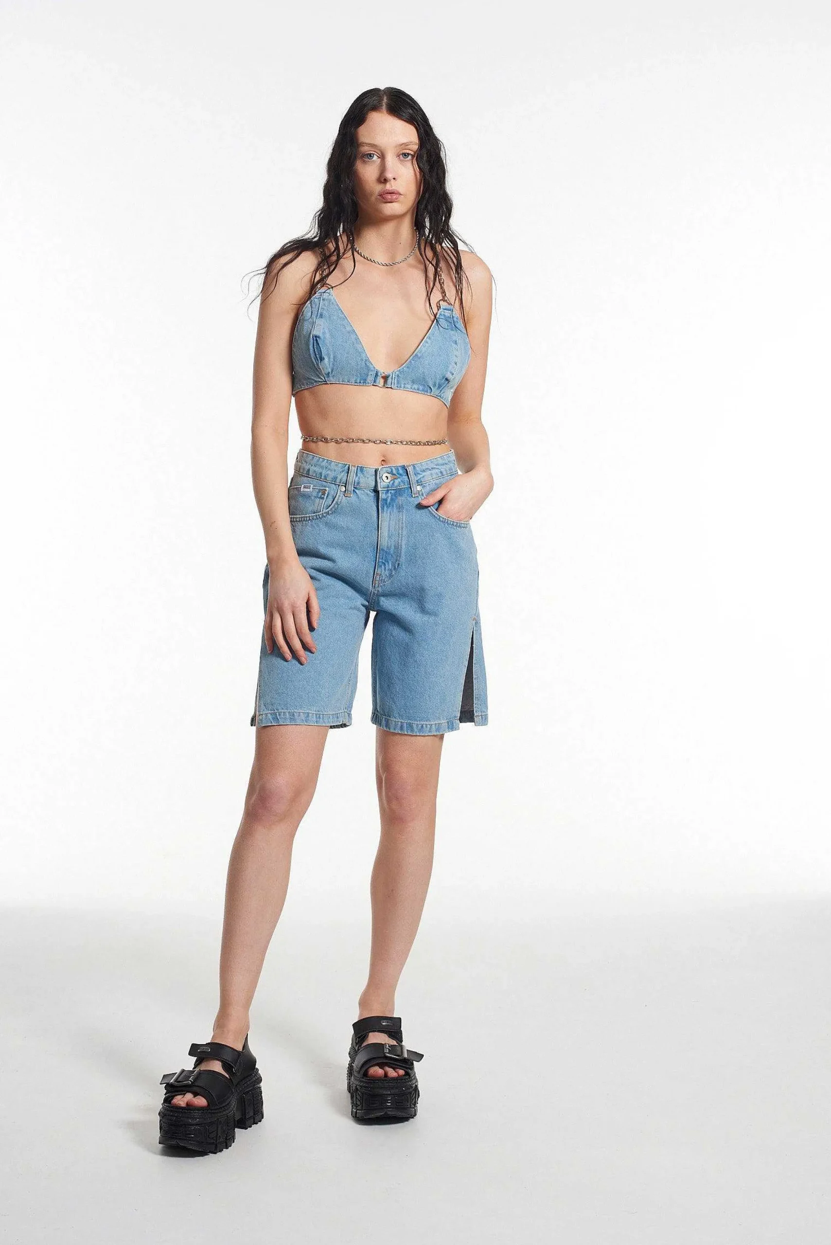 Gwen Denim Bralette
