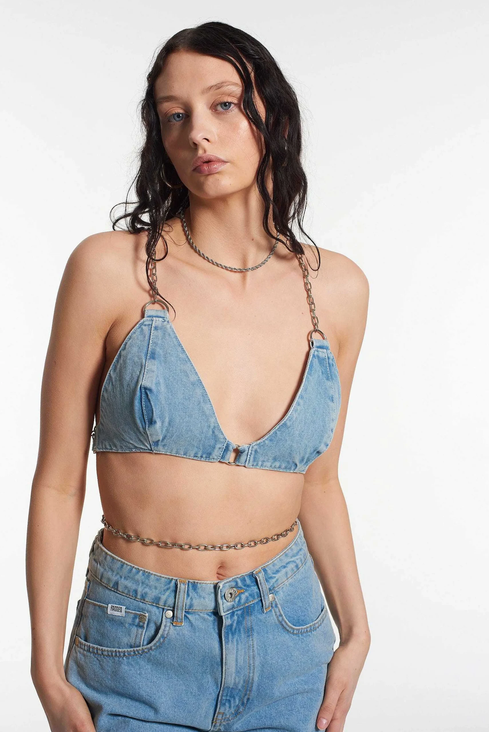 Gwen Denim Bralette
