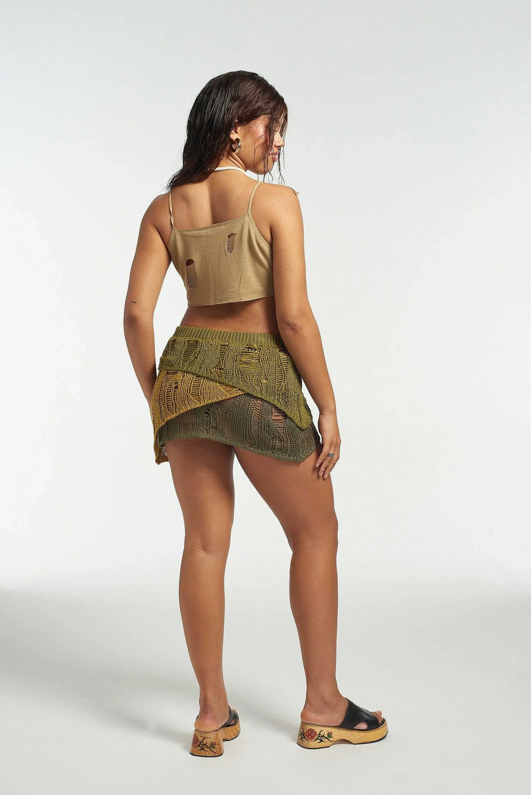 Hex Tie Front Top