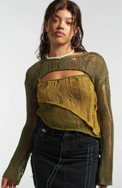 Ivy Layered Ladder Knit Top