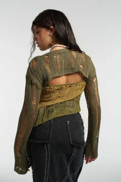 Ivy Layered Ladder Knit Top