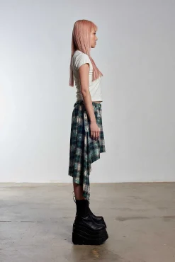 Lore Pleated Tartan Skirt