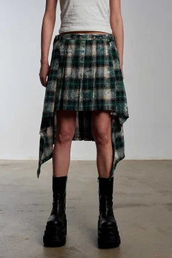 Lore Pleated Tartan Skirt