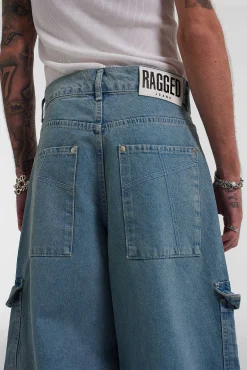 Mens Balloon Jean Light Blue