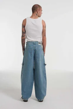 Mens Balloon Jean Light Blue