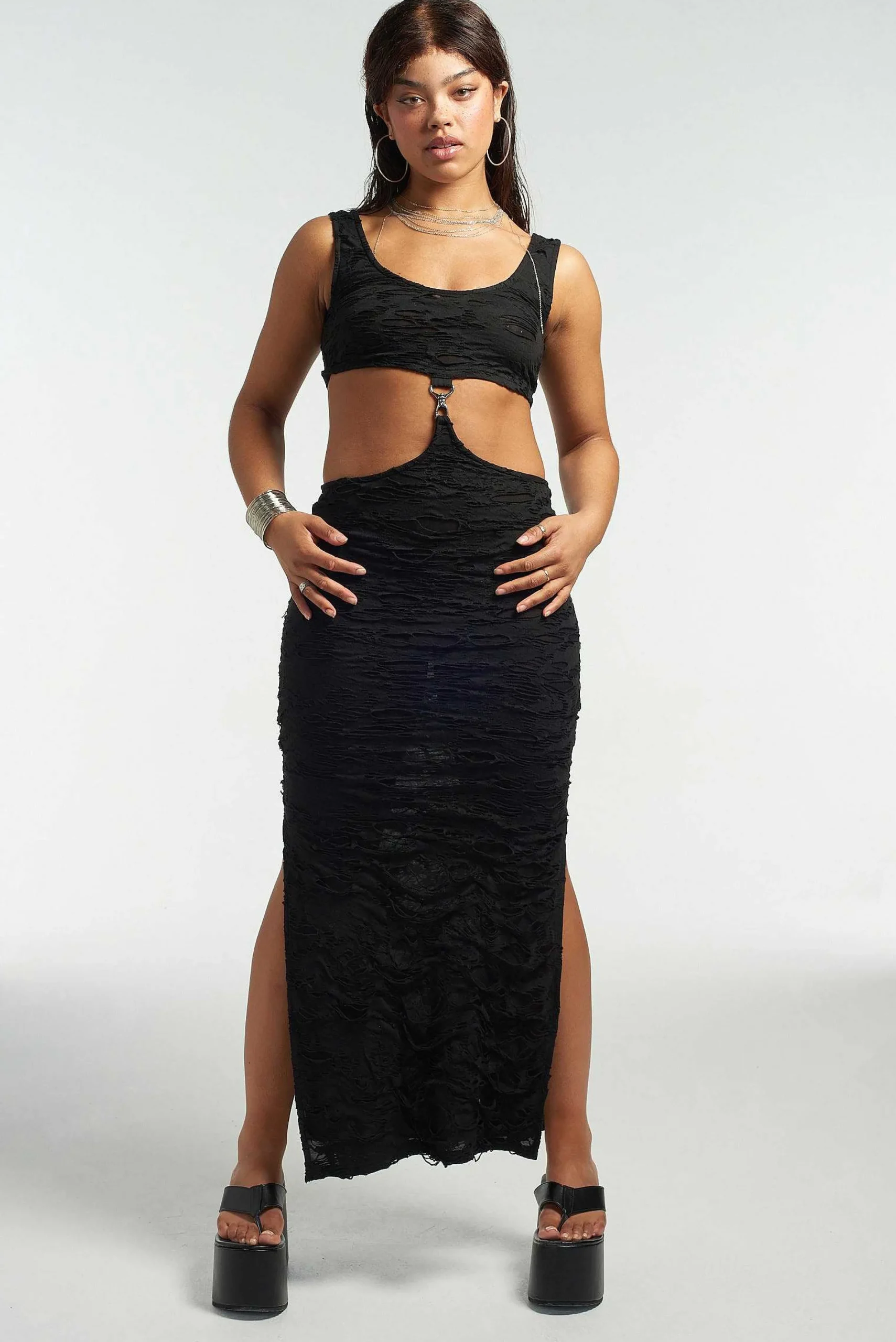 Nightshade Cut Out Maxi Dress