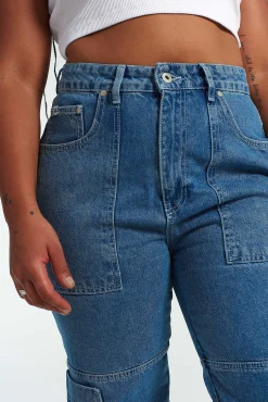 Organic Combat Jean Light Blue