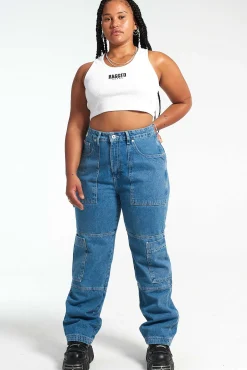 Organic Combat Jean Light Blue