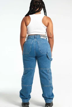 Organic Combat Jean Light Blue
