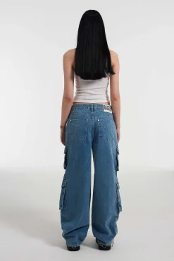 Organic Combat Release Jean Light Blue