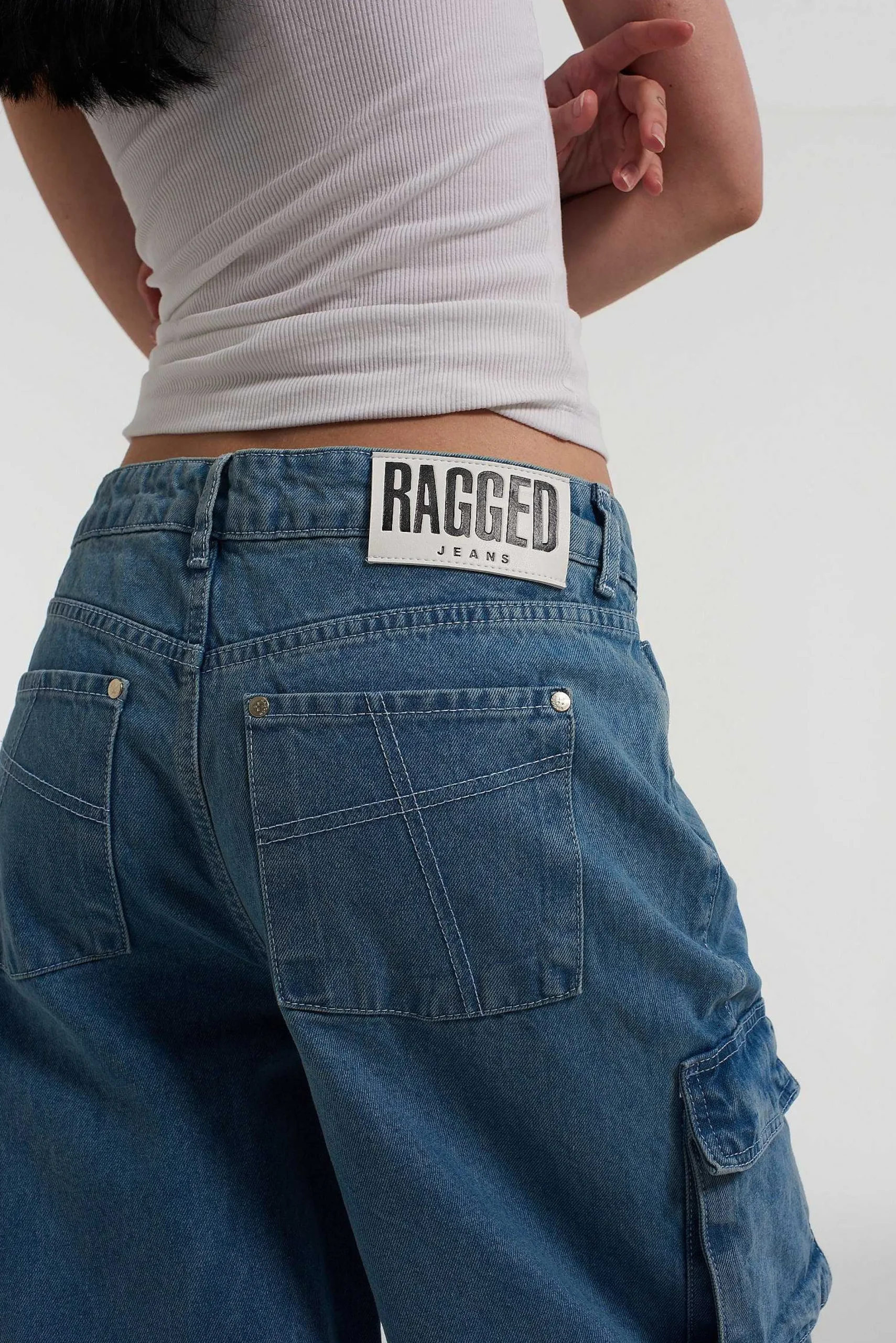 Organic Combat Release Jean Light Blue