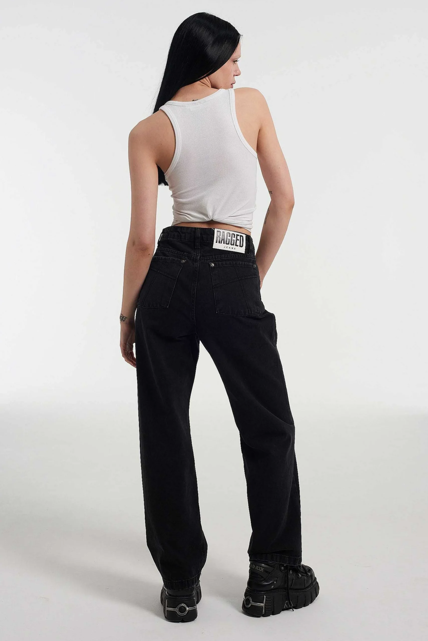 Organic Dad Jean Charcoal