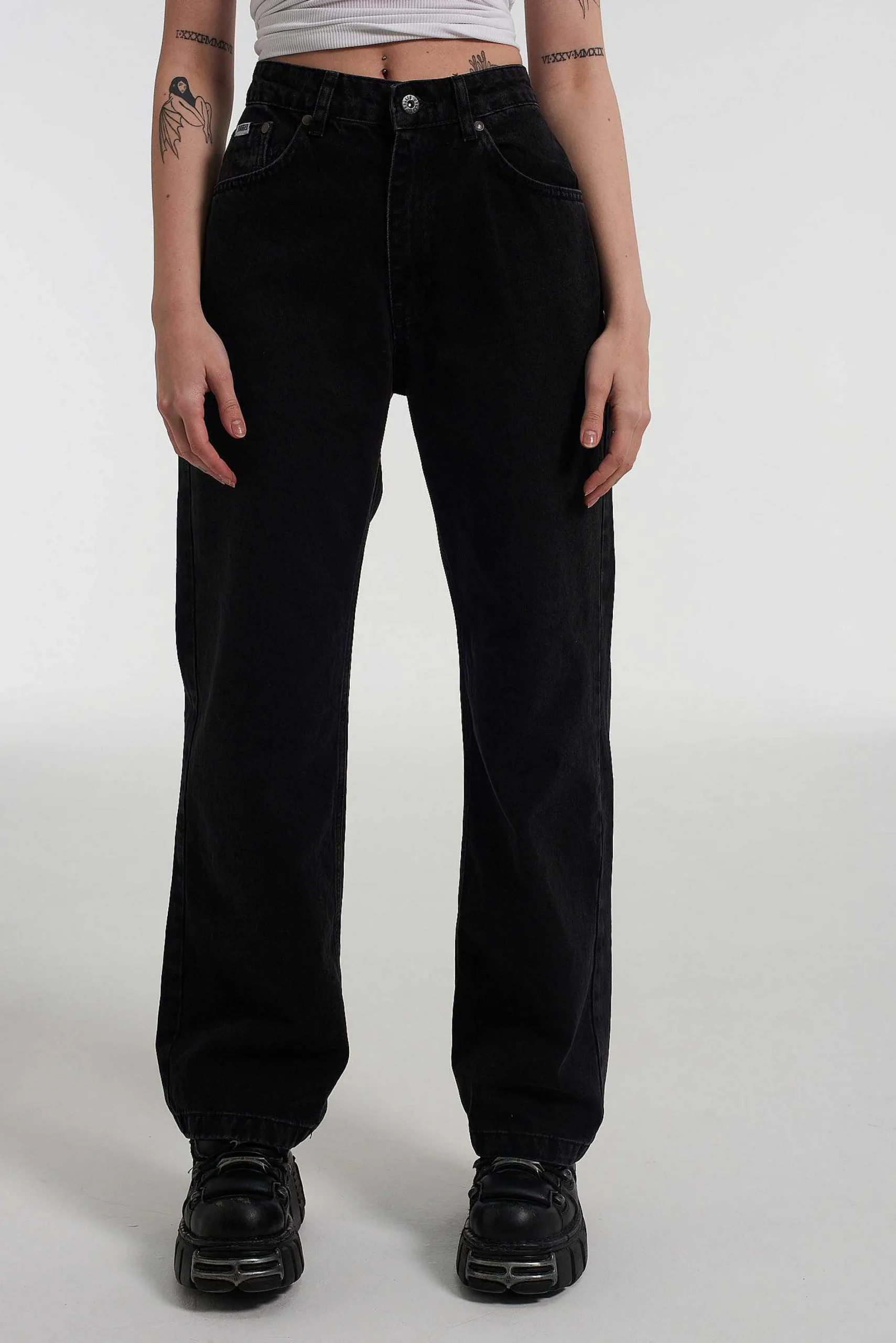 Organic Dad Jean Charcoal