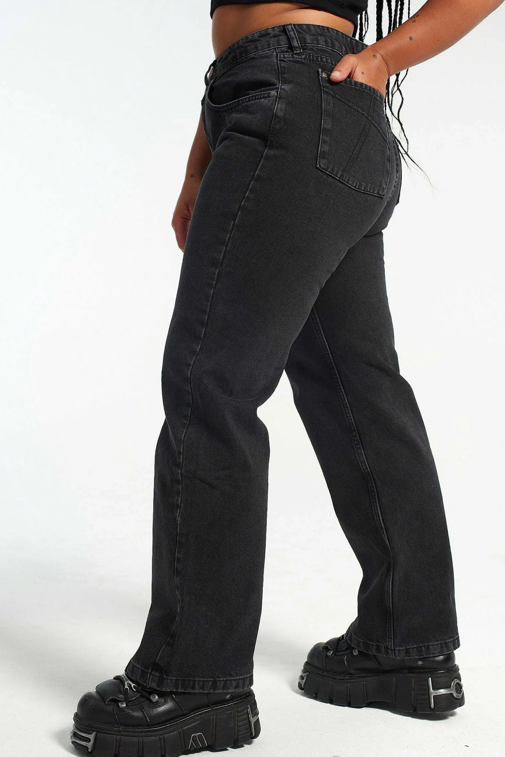 Organic Dad Jean Charcoal