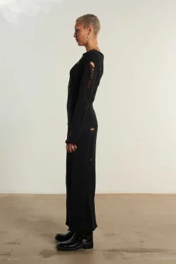 Pin-Up Knit Maxi Dress