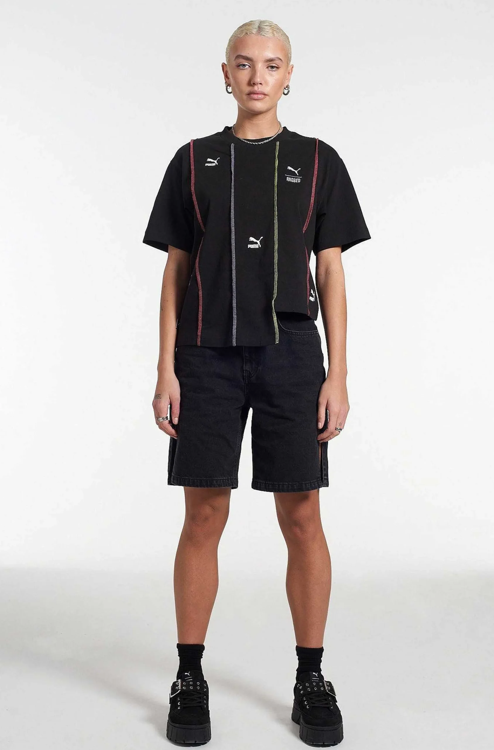 Puma X The Ragged Priest Black Jersey Tee