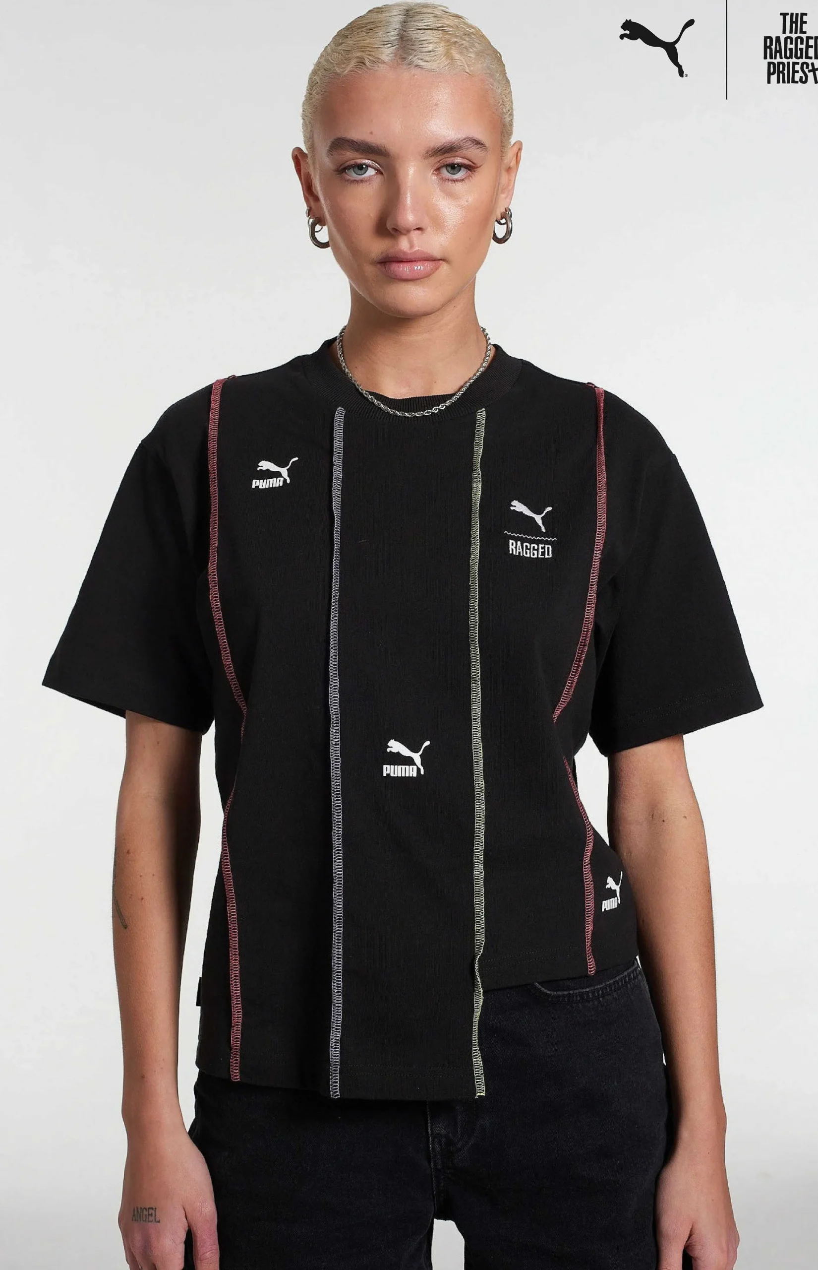 Puma X The Ragged Priest Black Jersey Tee